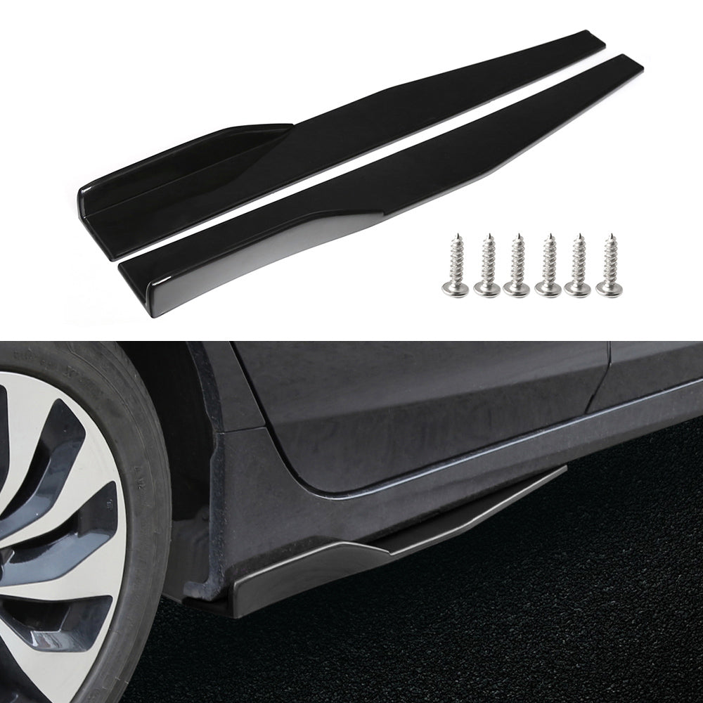 1 Pair Universal Car Side Skirt Splitters Winglet Side Wings - Premium Car Organizers from Rapidvehicles - Just $44.99! Shop now at Rapidvehicles