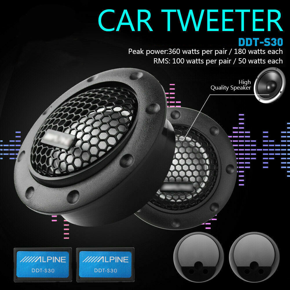 2PCS Tweeter Car Audio Silk Film For Car Modification 180W - Premium Car Organizers from Rapidvehicles - Just $40.99! Shop now at Rapidvehicles