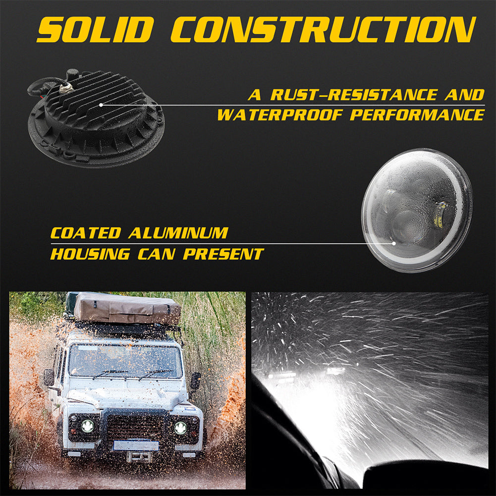 7 "150W 15000LM 8000K SUV Working Lights LED Headlights for Jeep Wrangler - Premium Car LED Lights from Rapidvehicles - Just $52.25! Shop now at Rapidvehicles