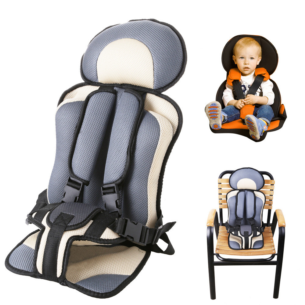 Portable Baby Safety Seat Cushion Pad Thickening Sponge Kids Car Seats for Infant Boys Girls gray - Premium Car Seat Cushion from Rapidvehicles - Just $30.99! Shop now at Rapidvehicles