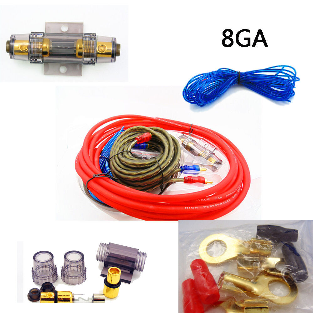 Amplifier Subwoofer Speaker Installation 8GA 5m Power Cable 1500W AMP Fuse Holder Car Audio Speakers Wiring Kits Cable 60A 8GA - Premium Other Car Tools from Rapidvehicles - Just $35.87! Shop now at Rapidvehicles