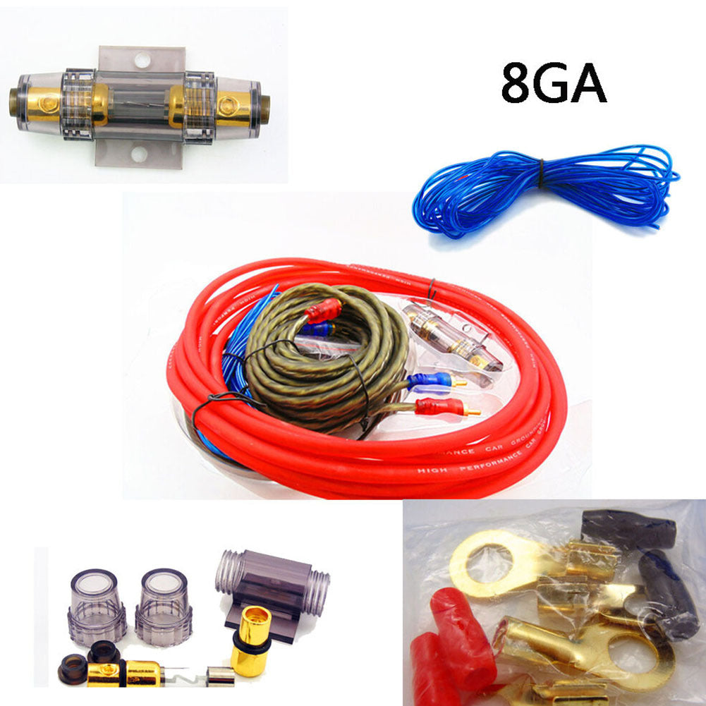 Amplifier Subwoofer Speaker Installation 8GA 5m Power Cable 1500W AMP Fuse Holder Car Audio Speakers Wiring Kits Cable 60A 8GA - Premium Other Car Tools from Rapidvehicles - Just $35.87! Shop now at Rapidvehicles