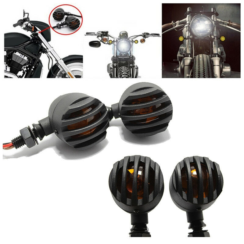 4pcs 12V Motorcycle Turn Signals Bullet Shape Blinker Indicator Lights Amber Lamps for Honda, Yamaha Suzuki Kawasaki  Ducati KTM BMW Triumph 4 pcs - Premium Motorcycle Lights from Rapidvehicles - Just $40.99! Shop now at Rapidvehicles