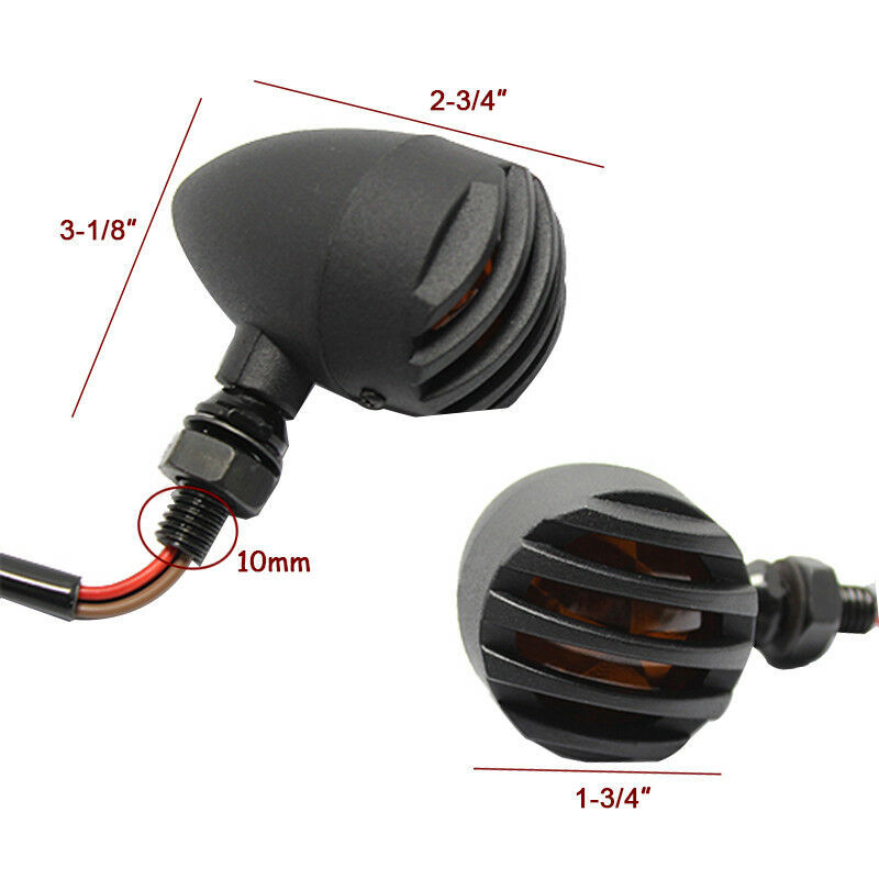 4pcs 12V Motorcycle Turn Signals Bullet Shape Blinker Indicator - Premium Motorcycle Lights from Rapidvehicles - Just $47.69! Shop now at Rapidvehicles