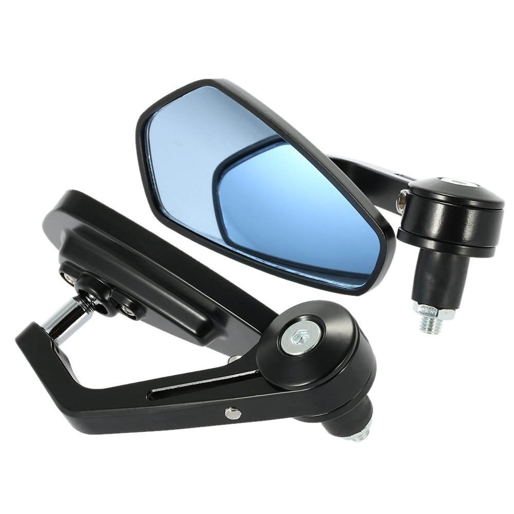 7/8" Handle Bar End Rearview Mirror Motorcycle Rear view Side Mirrors for Honda Yamaha Suzuki Kawasaki Dukati Bmw - Premium Motorcycle Accessories from Rapidvehicles - Just $40.99! Shop now at Rapidvehicles