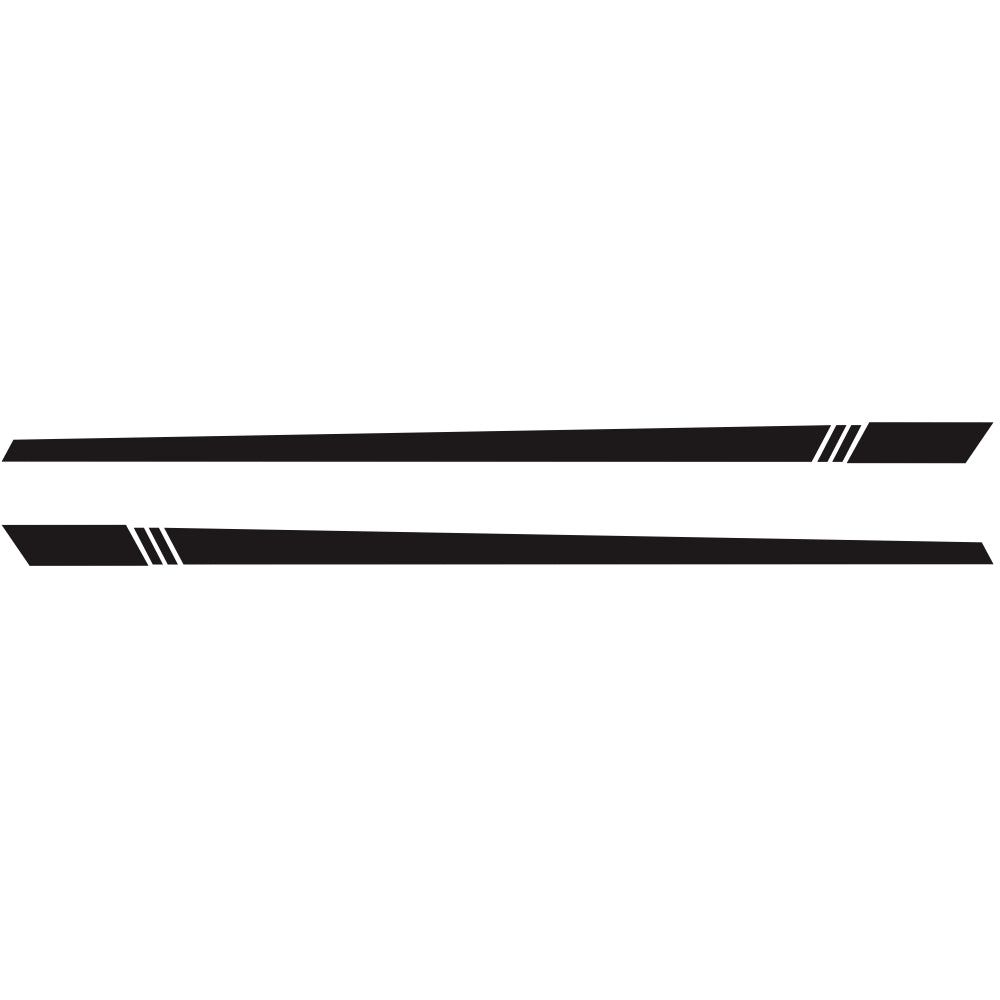 2pcs/lot 220x8cm Car Sticker Stripe Style Side Stripes Car Both Body Stickers Decal Car Wrap Vinyl Film Automobiles Products Car Accessories black - Premium Car Stickers & Covers from Rapidvehicles - Just $26.09! Shop now at Rapidvehicles