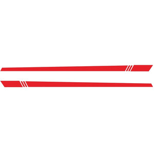 2pcs/lot 220x8cm Car Sticker Stripe Style Side Stripes Car Both Body Stickers Decal Car Wrap Vinyl Film Automobiles Products Car Accessories red - Premium Car Stickers & Covers from Rapidvehicles - Just $27.58! Shop now at Rapidvehicles