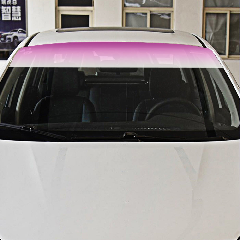 Car Front Windshield Protect Shade DIY Sticker Window Sun Visor Strip Tint Film  Pink - Premium Car Stickers & Covers from Rapidvehicles - Just $15.47! Shop now at Rapidvehicles