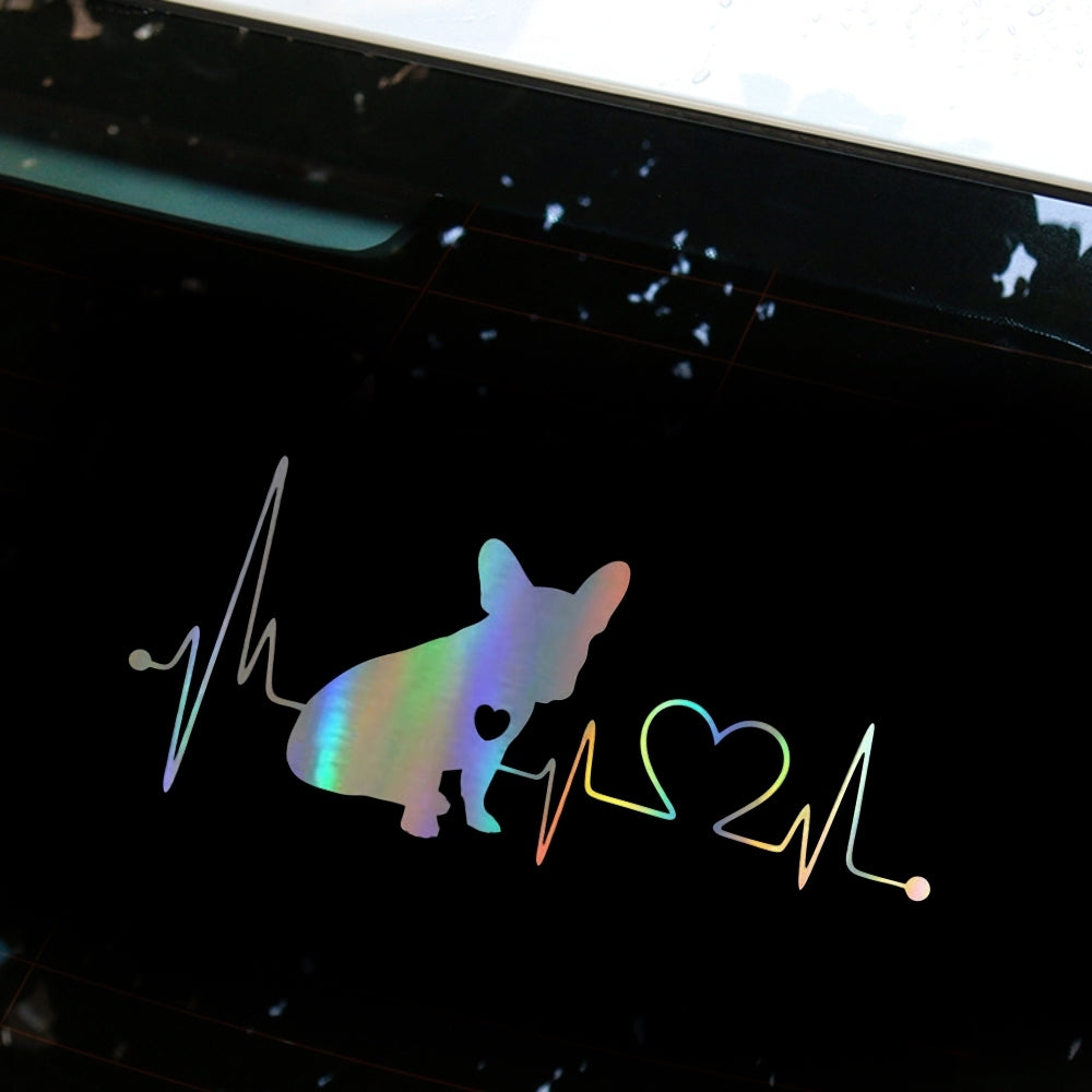 Decal French Bulldog Heartbeat 3D Vinyl Car Window Bumper Sticker  Photo Color - Premium Car Stickers & Covers from Rapidvehicles - Just $5.89! Shop now at Rapidvehicles