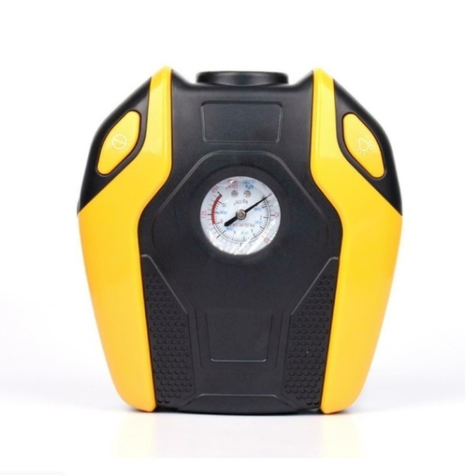 12V Portable Air Compressor Pump Tire Inflator Car Truck Bicycle Supplies Yellow - Premium Other Car Tools from Rapidvehicles - Just $47.14! Shop now at Rapidvehicles