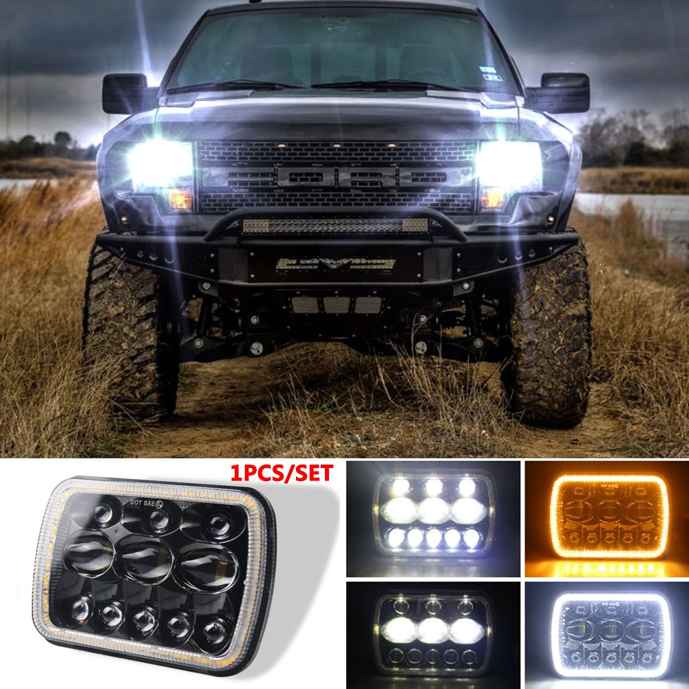 For Jeep Wrangler 500 W 30000LM 7 inch LED Headlights 5X7/7X6 Led - Premium Car LED Lights from Rapidvehicles - Just $74.69! Shop now at Rapidvehicles