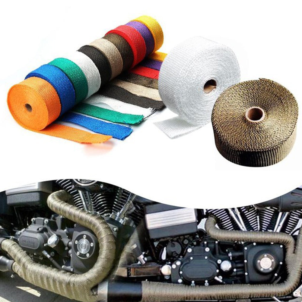 Car Modification Insulation Belt Motorcycle Exhaust Pipe Insulation Cotton Heat Resisting Cloth black - Premium Motorcycle Accessories from Rapidvehicles - Just $18.99! Shop now at Rapidvehicles