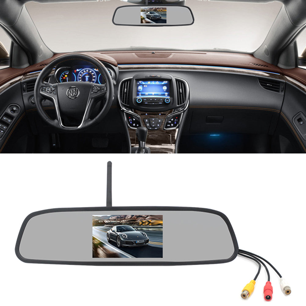 4.3 inches 2.4G Wireless Visual Astern Rearview Mirror Wireless - Premium Car Rear View Camera from Rapidvehicles - Just $83.99! Shop now at Rapidvehicles