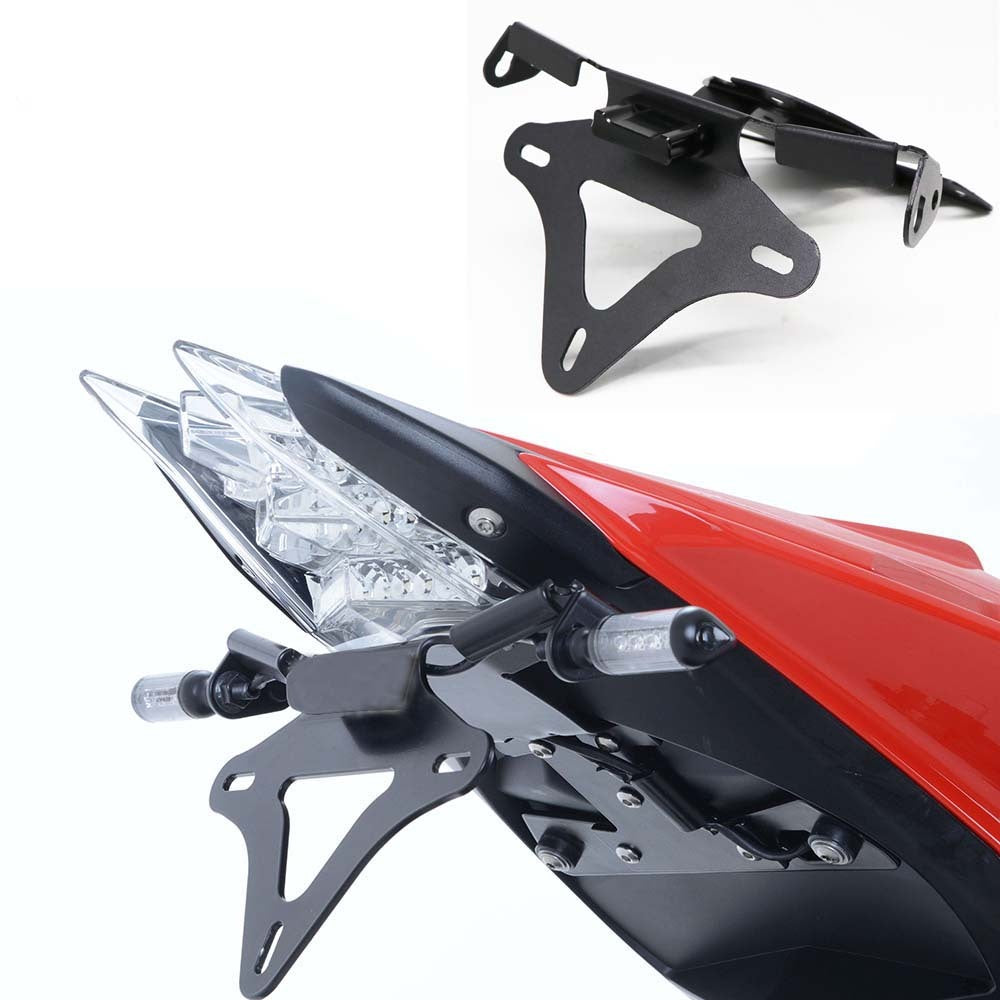 For BMW S1000RR 10-16Motorcycle Foldable License Plate Holder License Bracket with light black - Premium Motorcycle Lights from Rapidvehicles - Just $45.99! Shop now at Rapidvehicles