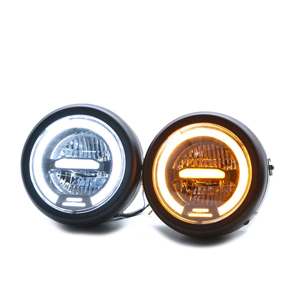 6.5Inches Metal LED Retro Motorcycle Headlight Universal Cafe - Premium Car LED Lights from Rapidvehicles - Just $77.39! Shop now at Rapidvehicles