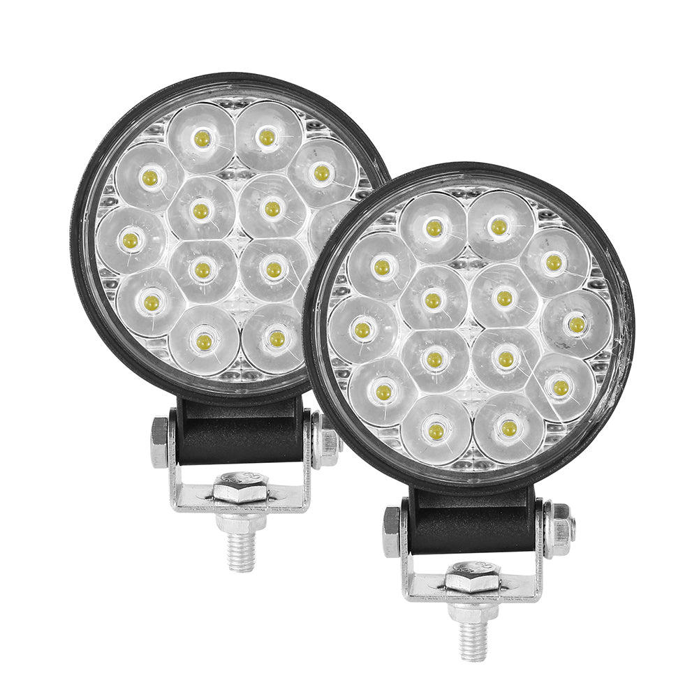 2PCS 10-30V 6000K 72W Car LED Light Mini 3 inch 14 beads Round Lamp Off-road Car Headlights Motorcycle Spotlights - Premium Motorcycle Lights from Rapidvehicles - Just $29.99! Shop now at Rapidvehicles