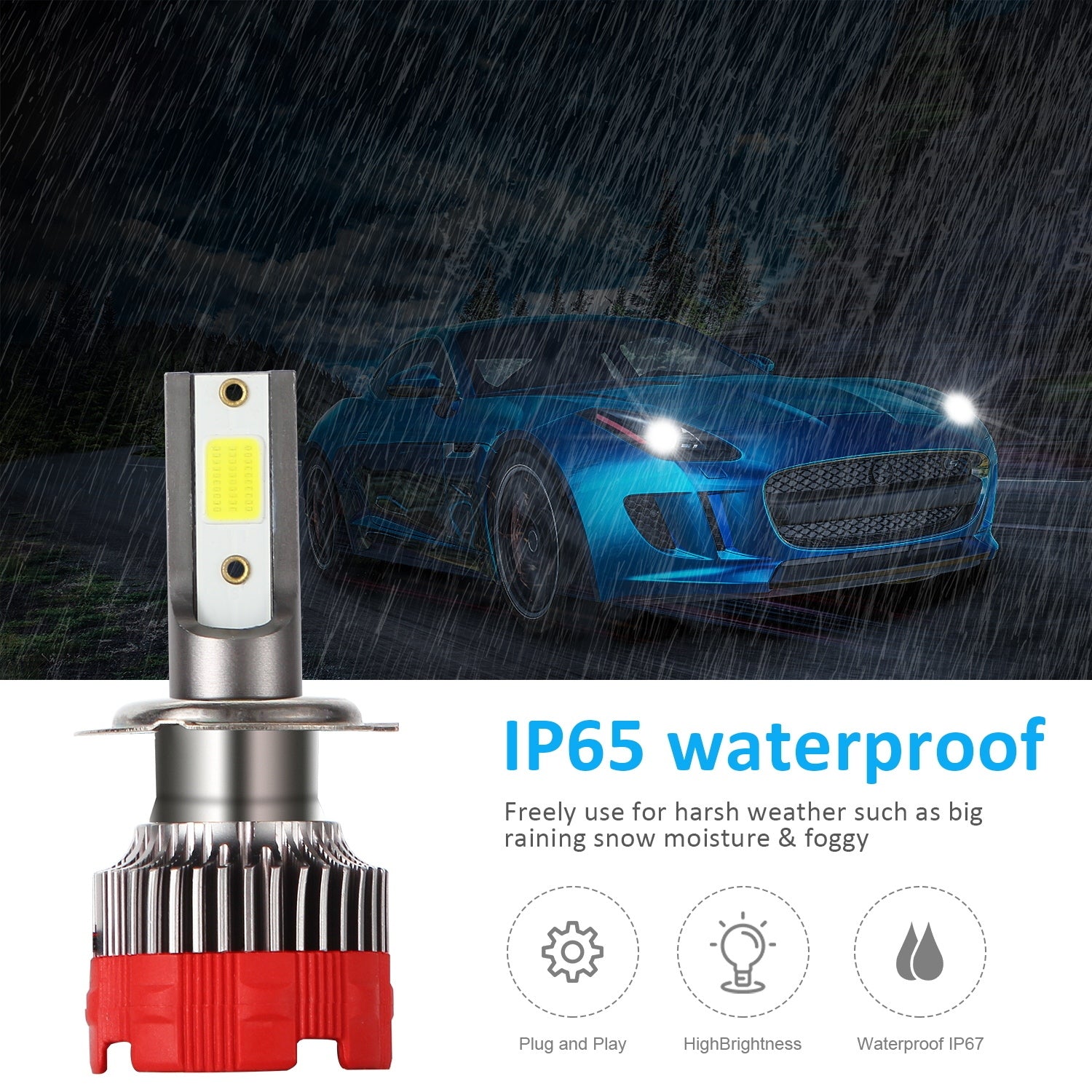 2PCS 120W 12000LM Mini Assembly H1 H7 H4 H8/H9/H11 9005 9006 LED Car HeadLight Fog light H4 - Premium Car LED Lights from Rapidvehicles - Just $33.07! Shop now at Rapidvehicles