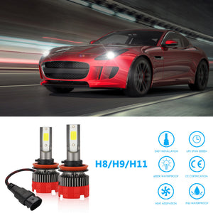 2PCS 120W 12000LM Mini Assembly H1 H7 H4 H8/H9/H11 9005 9006 LED Car HeadLight Fog light H8/H9/H11 - Premium Car LED Lights from Rapidvehicles - Just $27.22! Shop now at Rapidvehicles