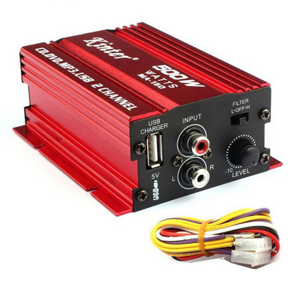 MA150 500W Car Motorcycle 12V 2CH 2 Channel Audio AMP Amplifier - Premium Other Car Tools from Rapidvehicles - Just $40.99! Shop now at Rapidvehicles