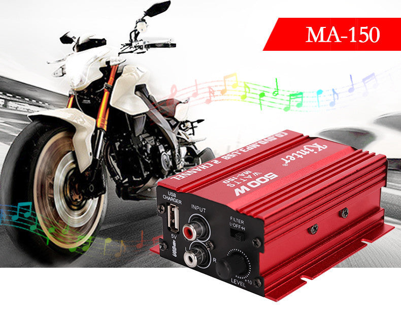 MA150 500W Car Motorcycle 12V 2CH 2 Channel Audio AMP Amplifier - Premium Other Car Tools from Rapidvehicles - Just $40.99! Shop now at Rapidvehicles