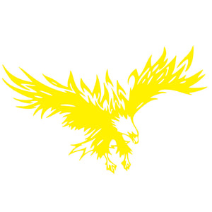 50 * 80cm Animal Eagle Car-styling Motorcycle Car Sticker Vinyl Decal yellow - Premium Car Stickers & Covers from Rapidvehicles - Just $19.35! Shop now at Rapidvehicles