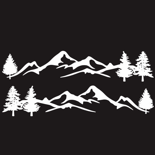 Mountain Tree Forest Graphic Vinyl Art Sticker for RV Decoration - Premium Car Stickers & Covers from Rapidvehicles - Just $37.99! Shop now at Rapidvehicles