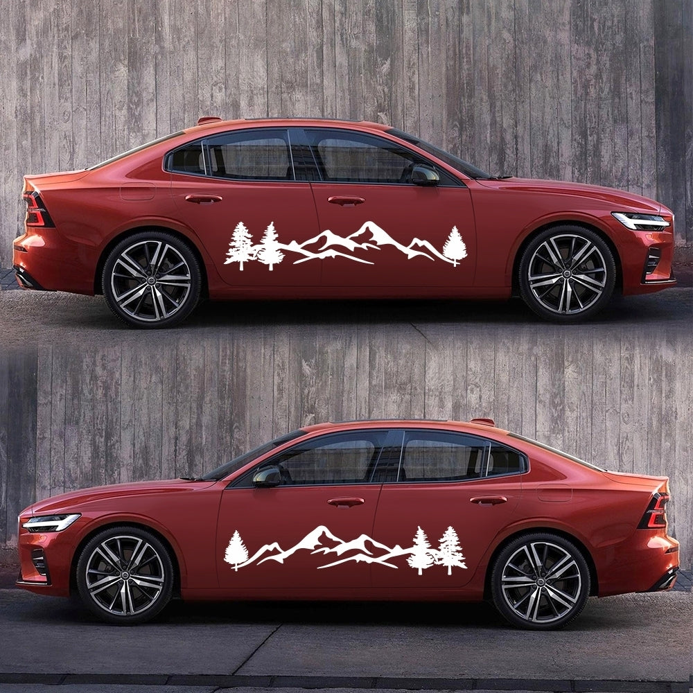 Mountain Tree Forest Graphic Vinyl Art Sticker for RV Decoration - Premium Car Stickers & Covers from Rapidvehicles - Just $37.99! Shop now at Rapidvehicles