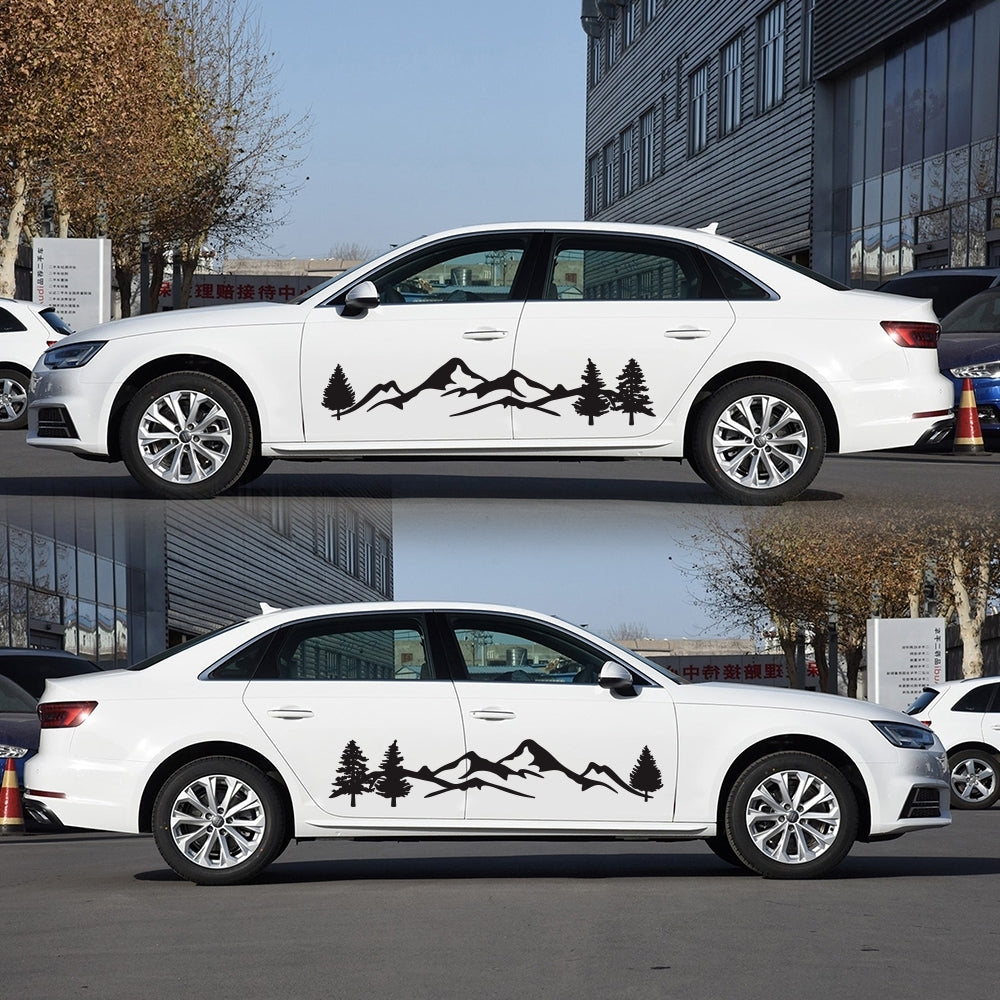 Mountain Tree Forest Graphic Vinyl Art Sticker for RV Decoration - Premium Car Stickers & Covers from Rapidvehicles - Just $38.99! Shop now at Rapidvehicles