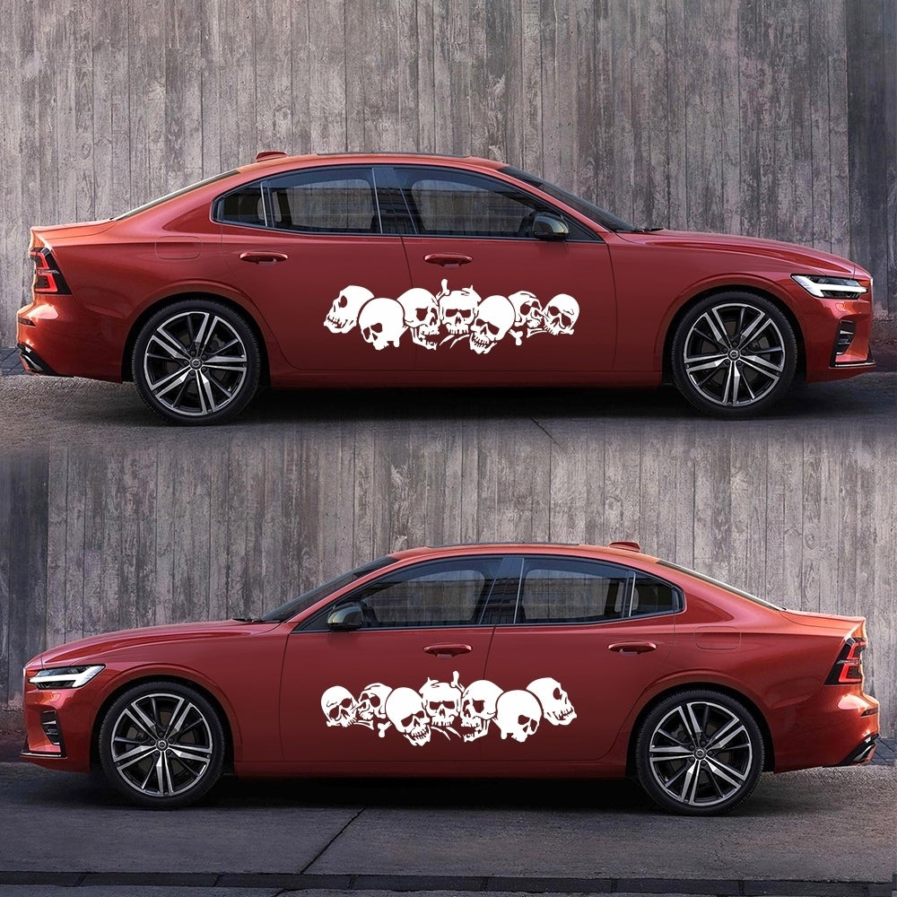 Skulls Bones Pattern Car Truck Vinyl Side Body Graphics Stickers - Premium Car Stickers & Covers from Rapidvehicles - Just $37.99! Shop now at Rapidvehicles