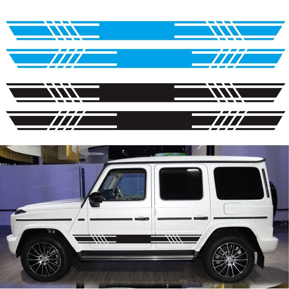 2pcs Car Rally Stripe Lower Door Panel for G Class G550 G63 Vinyl Sticker blue - Premium Car Stickers & Covers from Rapidvehicles - Just $28.78! Shop now at Rapidvehicles