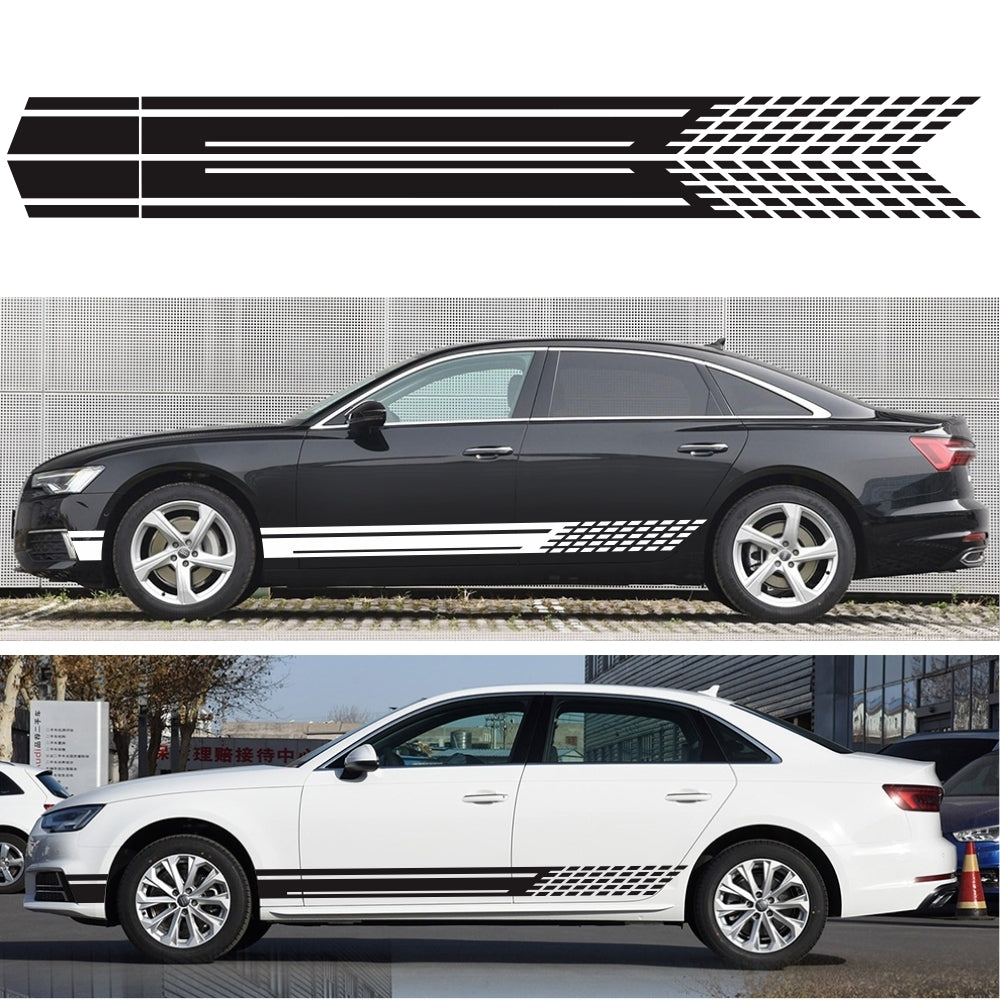 2pcs / set DIY Car Both Sides Stickers Racing Stripes Camouflage Car Products Car Wrap Film Vinyl Car Accessories black - Premium Car Stickers & Covers from Rapidvehicles - Just $27.54! Shop now at Rapidvehicles