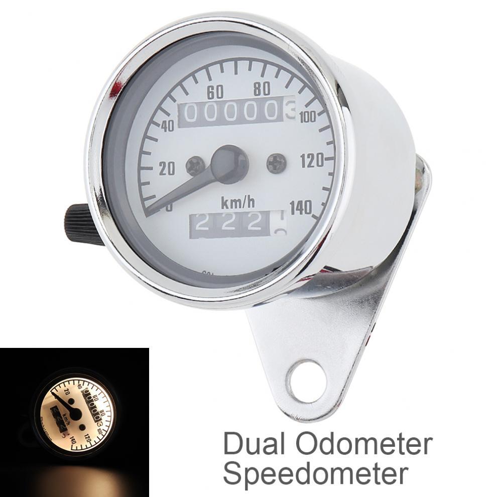 Universal  Motorcycle 12V Yellow Night Light Speedometer Metal - Premium Motorcycle Accessories from Rapidvehicles - Just $37.99! Shop now at Rapidvehicles