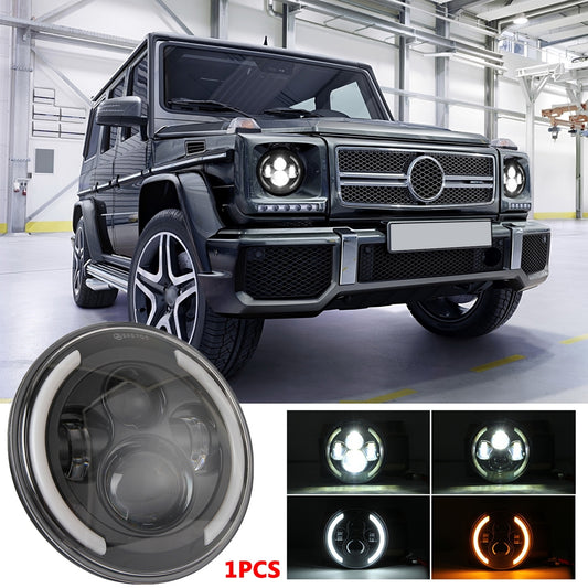 7 INCH 200W LED Headlights 6000K+3000K Halo Angle Eye For Jeep - Premium Car LED Lights from Rapidvehicles - Just $56.99! Shop now at Rapidvehicles