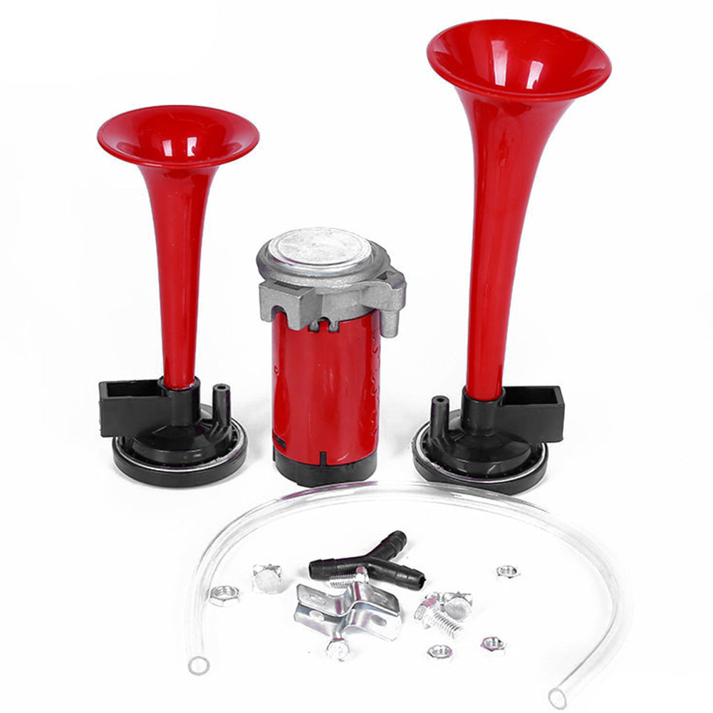 2PCS Car Air Horn Air Sound Signal Beep For Car 12V Loud Electric Horn Sound Speakers For Cars red - Premium Motorcycle Accessories from Rapidvehicles - Just $35.99! Shop now at Rapidvehicles