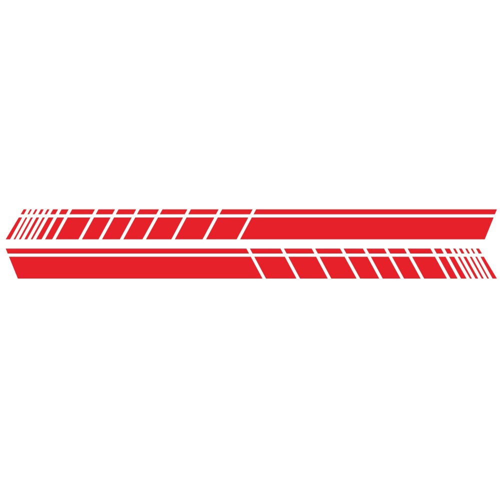 2 Pcs 183 * 11cm Car Stickers Auto Body Vinyl Long Decals Waterproof Striped Stickers Auto Diy Car Sticker Style; red - Premium Car Stickers & Covers from Rapidvehicles - Just $26.83! Shop now at Rapidvehicles