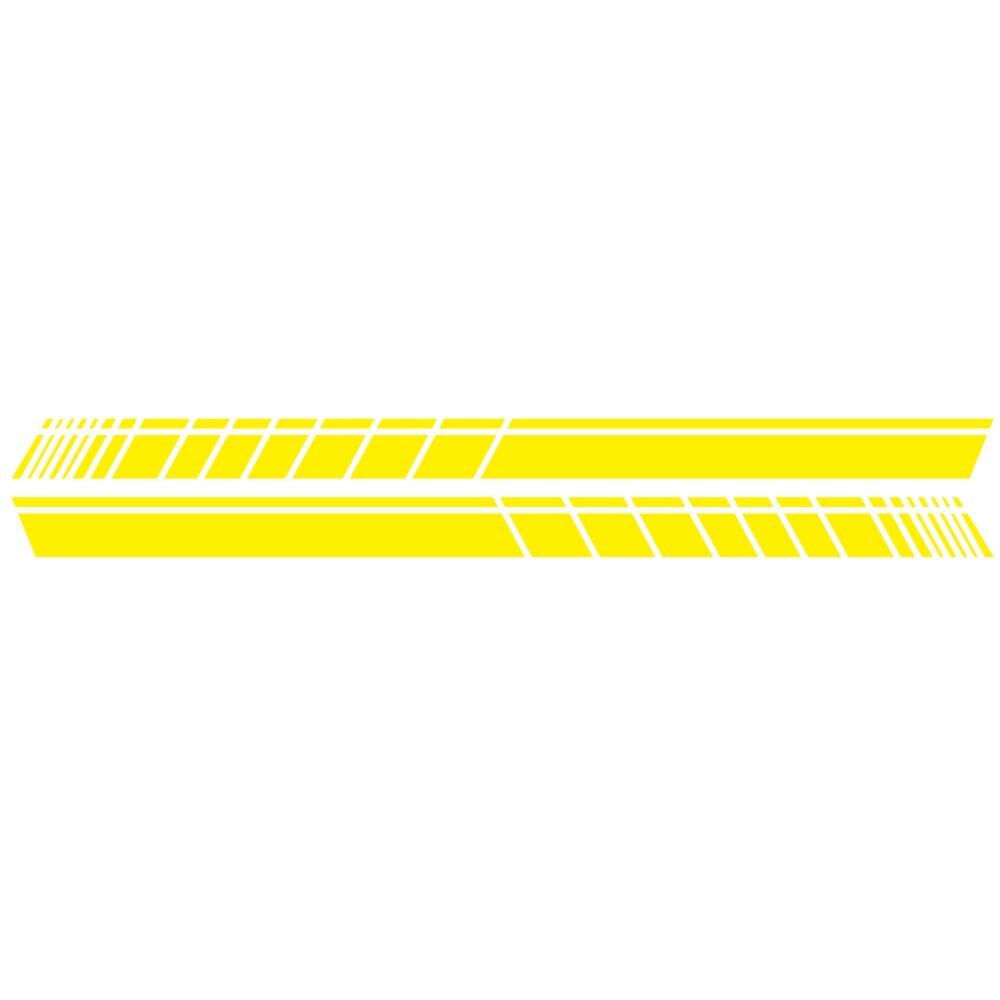 2 Pcs 183 * 11cm Car Stickers Auto Body Vinyl Long Decals Waterproof Striped Stickers Auto Diy Car Sticker Style; yellow - Premium Car Stickers & Covers from Rapidvehicles - Just $26.83! Shop now at Rapidvehicles