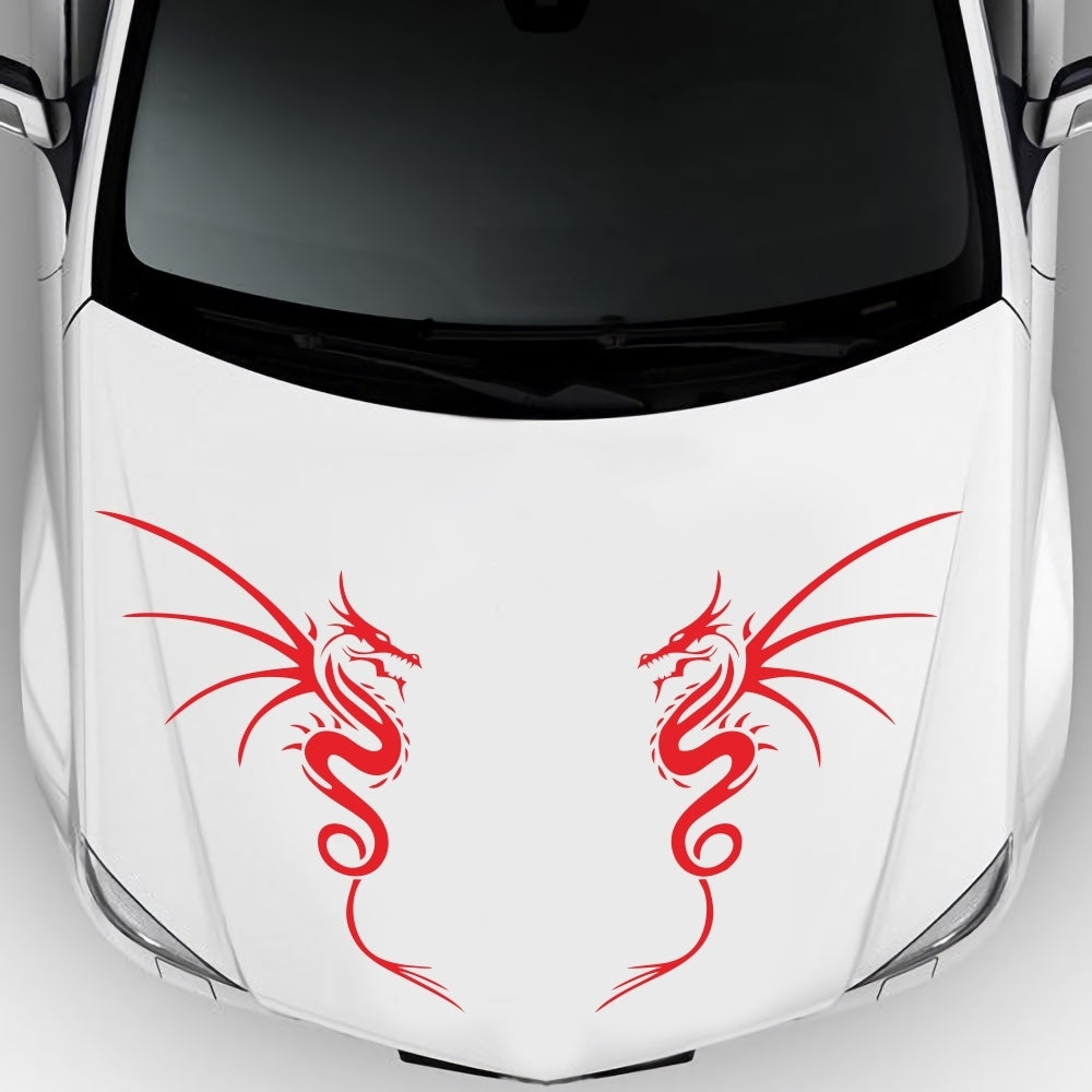 Car Head Sticker Hood Car Sticker Scratch Car Door Stickers Waterproof Reflective Modification Decal red - Premium Car Stickers & Covers from Rapidvehicles - Just $20.97! Shop now at Rapidvehicles