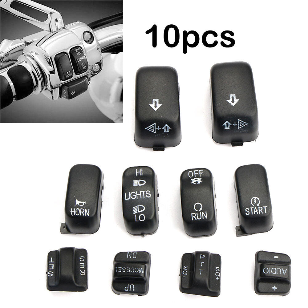 10pcs Replacement Housing Switch Cap Button Cover Kit black_10pcs - Premium Other Car Tools from Rapidvehicles - Just $34.99! Shop now at Rapidvehicles