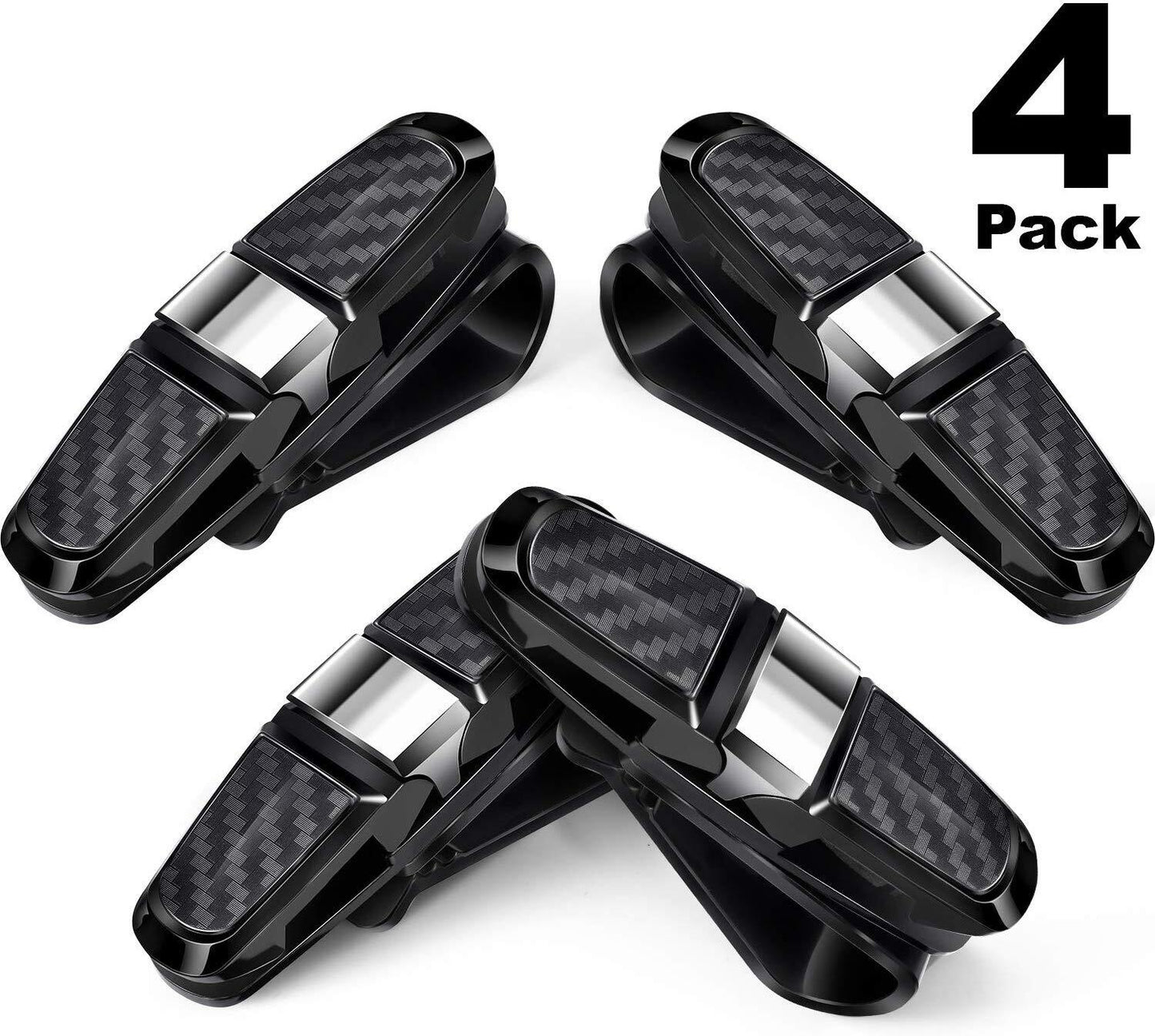 4 Packs Glasses Holders for Car Sun Visor Sunglasses Holder Clip - Premium Car Stickers & Covers from Rapidvehicles - Just $21.59! Shop now at Rapidvehicles