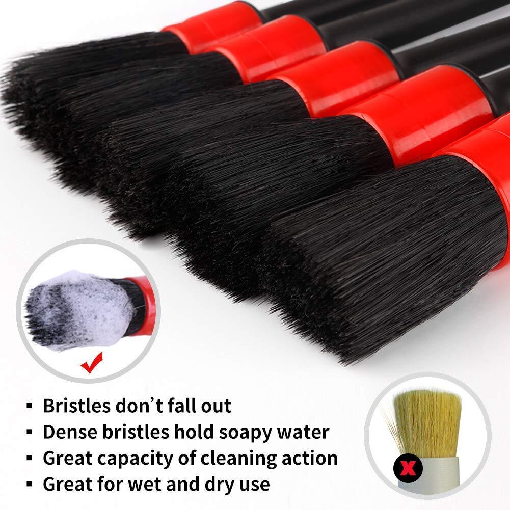 9pcs Car Detailing Brush Auto Detail Brush Set Automotive Detail Brushes Kit for Cleaning Car Interior Exterior - Premium Maintenance Tools from Rapidvehicles - Just $23.99! Shop now at Rapidvehicles