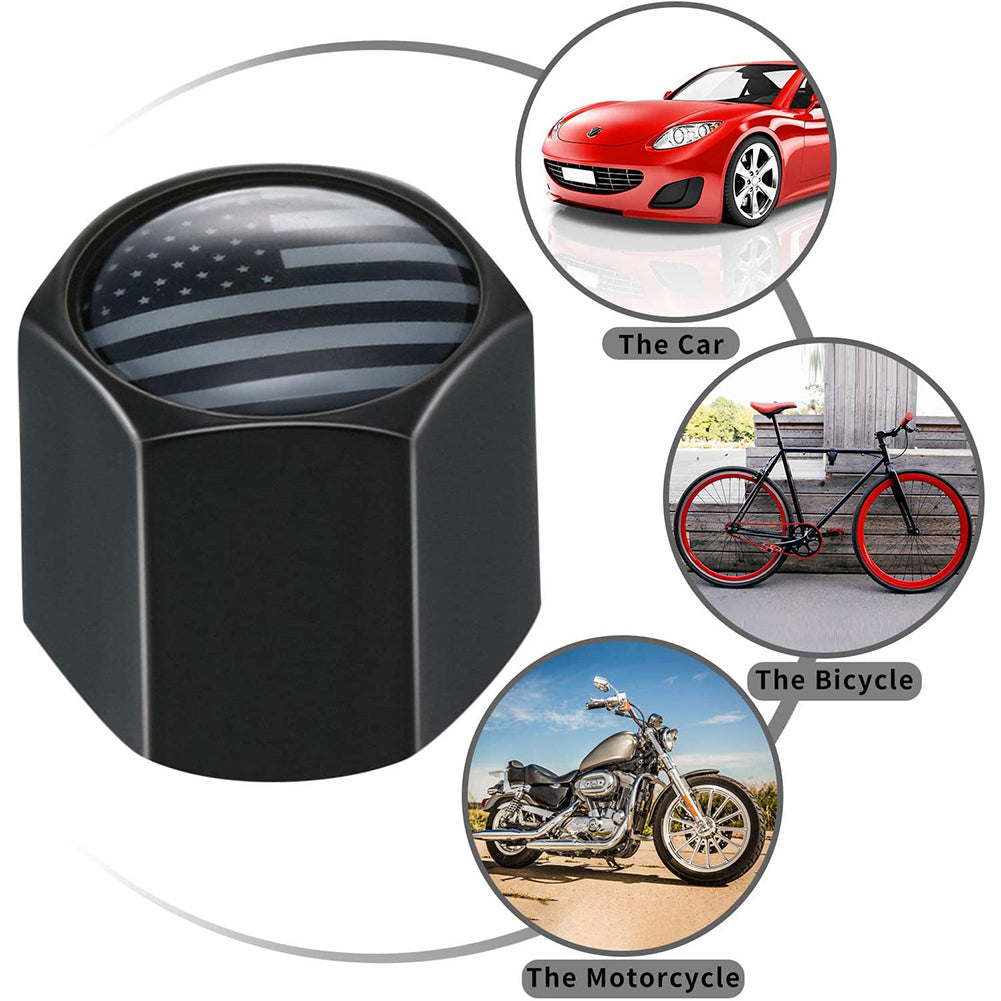 Tire Valve Caps American Flag Pattern Metal Material for Cars Bicycles Trucks Commercial Vehicles - Premium Other Car Tools from Rapidvehicles - Just $11.66! Shop now at Rapidvehicles