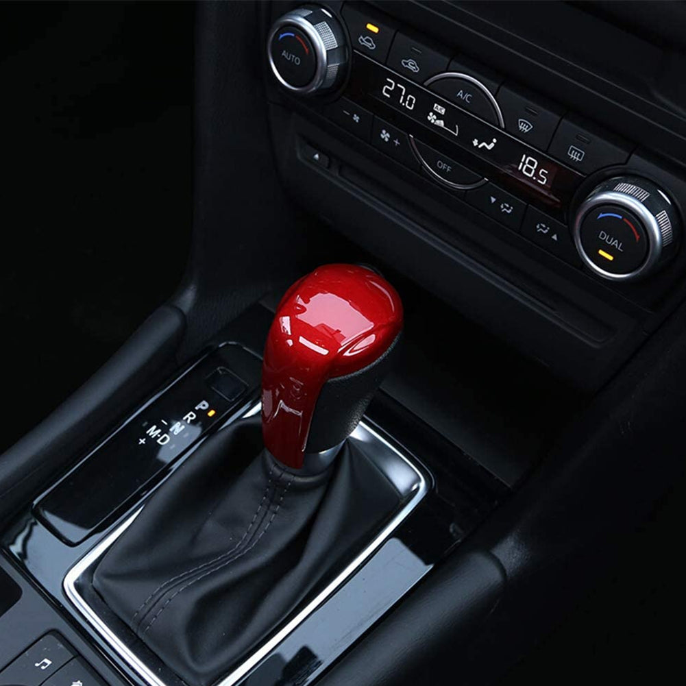 Carbon Fiber Print Gear Shift Knob Cover Trim for Mazda 2 3 6 - Premium Car Organizers from Rapidvehicles - Just $29.99! Shop now at Rapidvehicles