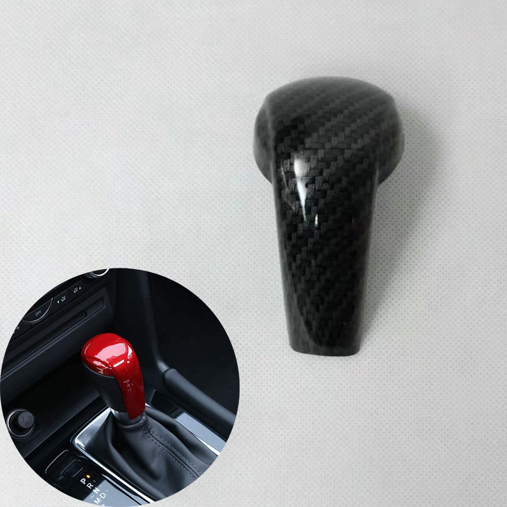 Carbon Fiber Print Gear Shift Knob Cover Trim for Mazda 2 3 6 - Premium Car Organizers from Rapidvehicles - Just $29.99! Shop now at Rapidvehicles