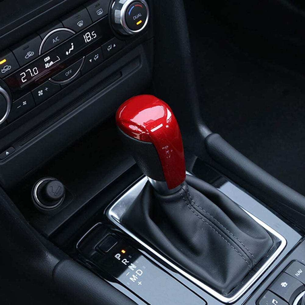 Carbon Fiber Print Gear Shift Knob Cover Trim for Mazda 2 3 6 - Premium Car Organizers from Rapidvehicles - Just $29.99! Shop now at Rapidvehicles