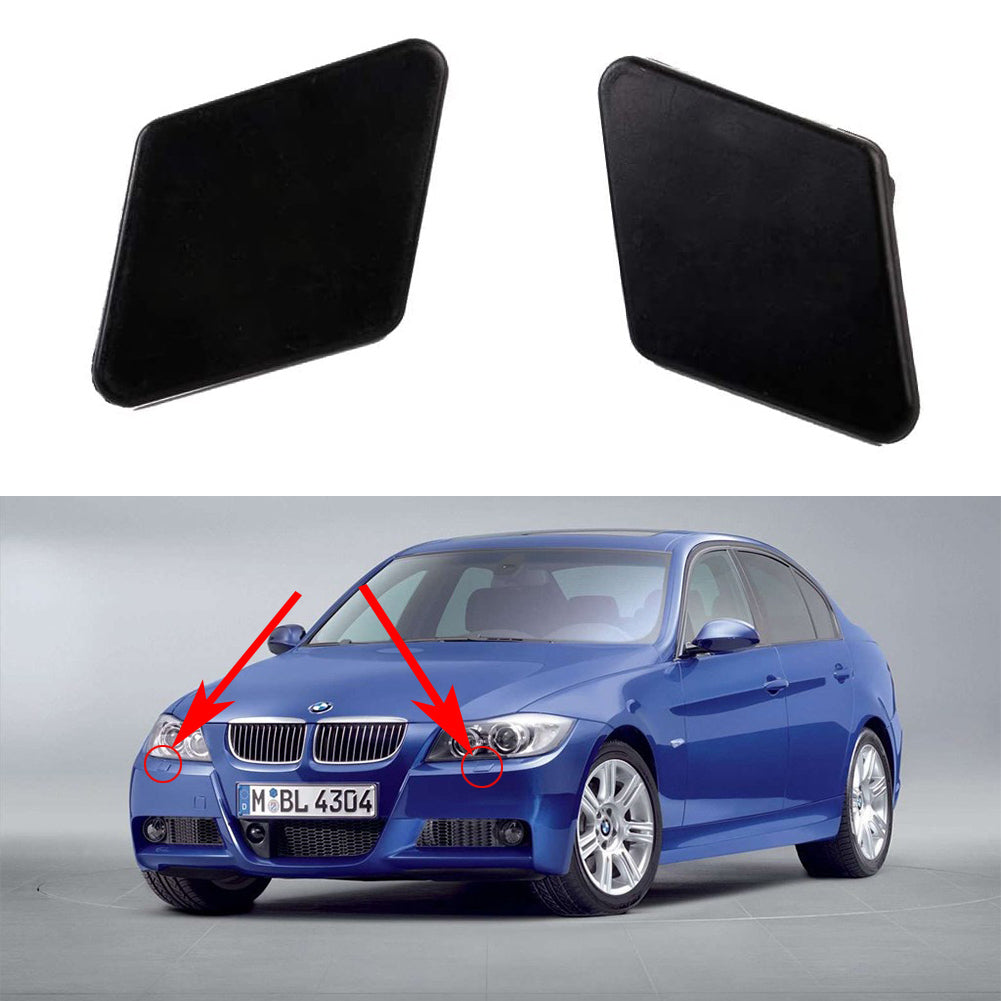 2Pcs Headlight Washer Cover Nozzle Cap for BMW 3 Series Headlamp Cleaning Windshield Cover - Premium Car LED Lights from Rapidvehicles - Just $18.99! Shop now at Rapidvehicles