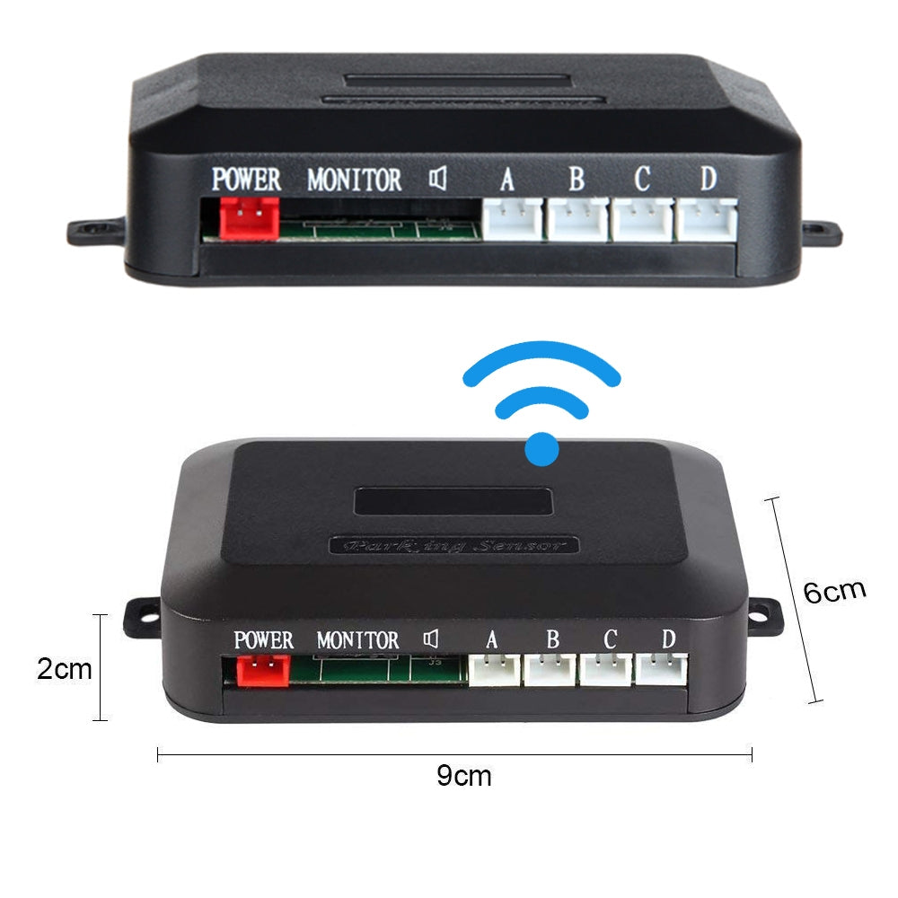 LED Wireless Parking Sensor Kit Parktronic 4 Sensors Auto Car Reverse Assistance Backup Radar Monitor System Black probe - Premium Security Alarm System from Rapidvehicles - Just $39.17! Shop now at Rapidvehicles