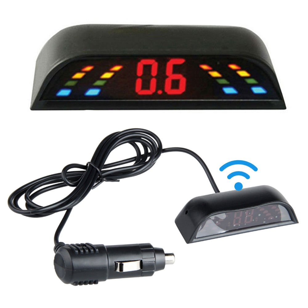 LED Wireless Parking Sensor Kit Parktronic 4 Sensors Auto Car Reverse Assistance Backup Radar Monitor System White probe - Premium Security Alarm System from Rapidvehicles - Just $39.59! Shop now at Rapidvehicles