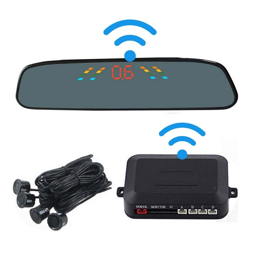 Car Reversing Parking Camera Wireless Parking Sensor Car Rear View Parking Sennor Kit Detector Led Display Automatic Auxiliary Car Parking Gray probe - Premium Car Rear View Camera from Rapidvehicles - Just $54.63! Shop now at Rapidvehicles