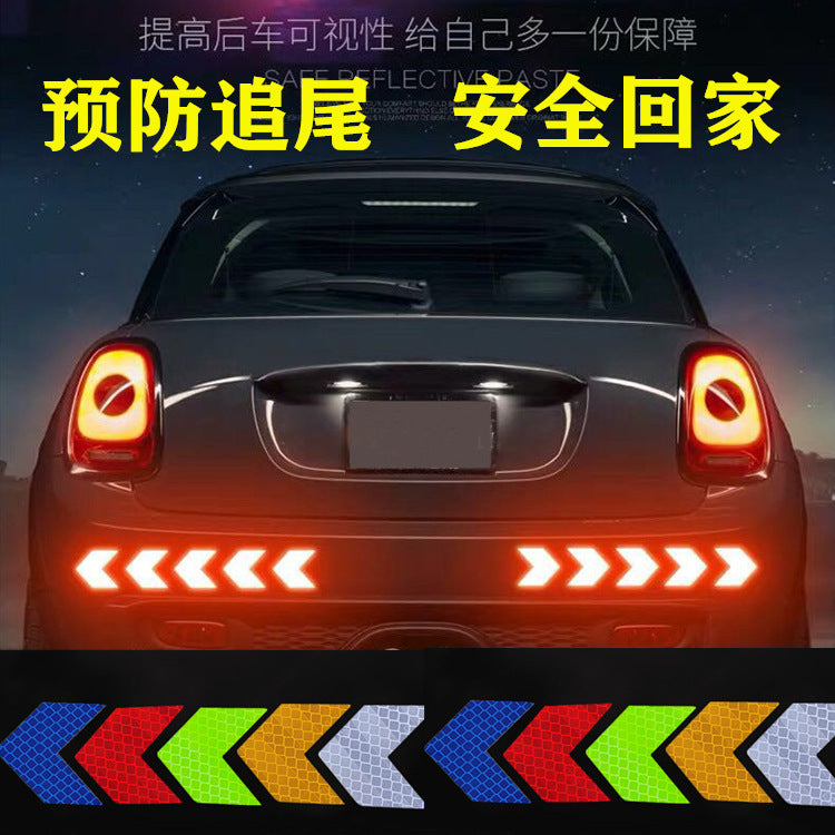 12PCS Big Car Night Warning Reflective Sticker Scratch Modified Electric Motorcycle Body Sticker  White - Premium Motorcycle Accessories from Rapidvehicles - Just $10.20! Shop now at Rapidvehicles