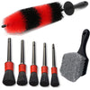 7pcs Wheel Tire Brush Car Detailing Kit Soft Wheel Brushcar Wash Kit red - Premium Car Wash Tools from Rapidvehicles - Just $26.70! Shop now at Rapidvehicles